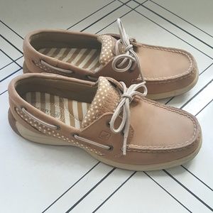 Sperry polka dot boat shoe